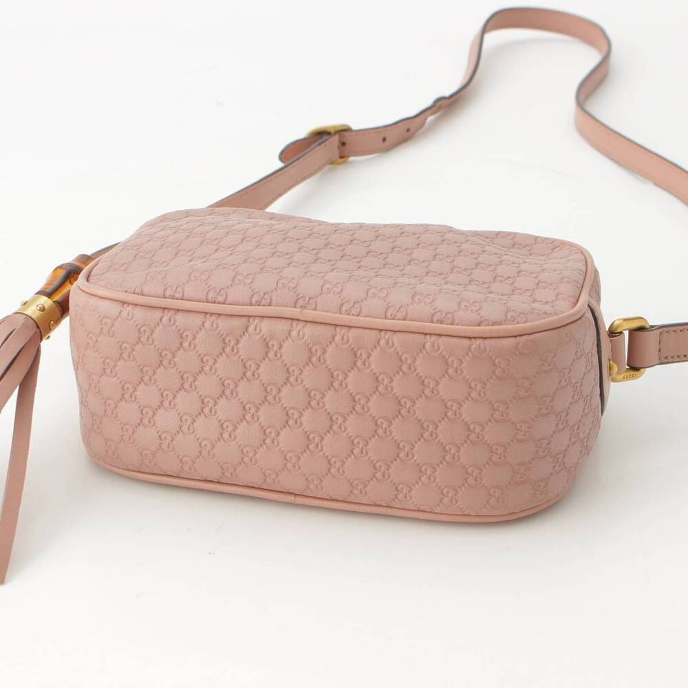 Gucci ssima Shoulder Bag Leather Pink - Picture 6 of 8
